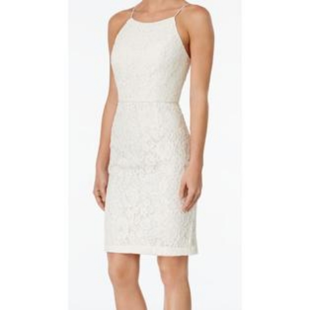 Calvin Klein Ivory Lace Dress